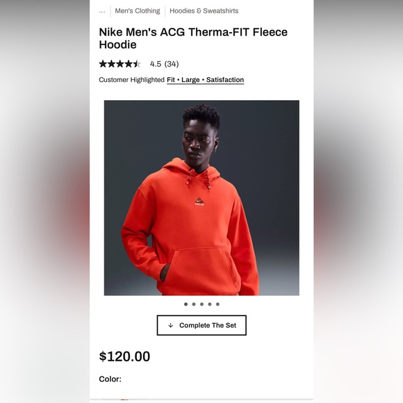 Men’s size small Nike ACG heavyweight hoodie. - Picture 4 of 4